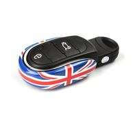 Carcasas para Llaves Funda para Llave de Coche Llavero Compatible con Mini Cooper Después de 2014 Tercera Generación F Serie F54 F55 F56 F57 F60 PJ01 (Carcasas para Llaves Tipo A, Union Jack roja)