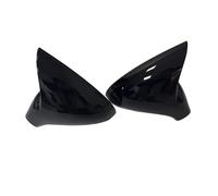 Carcasas Para Peugeot 207 308 Adhesivo Coche Cubierta Espejo Retrovisor Lateral Tapa Ala Carcasa Exterior Embellecedora Carcasa Carbono Accesorios(Glossy Black)