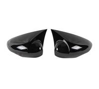 Carcasas Retrovisor Compatible Con Fiesta Para MK7 2008 2009 2010 2011 2012 2013 2014 2015 2016 2017 2018 Tapas De Cubiertas De Espejos Laterales Cubierta De La Caja Del Espejo Retrovisor(Black)