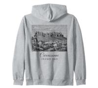 Carcassonne Francia Europa Souvenir Arte Histórico Hombres Mujeres Sudadera con Capucha