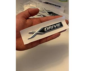 CARCESORIOS & RECAMBIOS IgorM88 Emblema del Maletero xdrive, Old XDRIVE X1 X3 X4 X5 X6 X7, Aluminio, Plateado, Universal, Coche, Camión, SUV, Cromo, Side, Vehicle Emblem