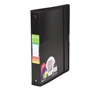 Carchivo -Carpeta archivador 4 anillas de 40mm, serie Dune, color negro