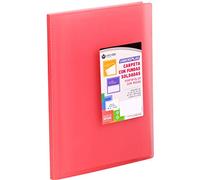 Carchivo - Carpeta Carchiplas Book de 60 fundas, color rojo