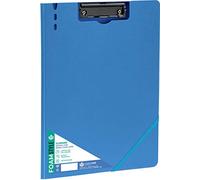 Carchivo - Carpeta con pinza portapapeles Foam Style, con tapa y goma, color azul