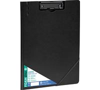 Carchivo - Carpeta con pinza portapapeles Foam Style, con tapa y goma, color negro, 63040106