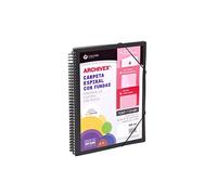 Carpeta Fundas Espiral CARCHIVO Archivex Star Polipropileno Din-A4 20 Hojas Color Negro