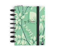 CARCHIVO IDEAS PRACTICAS My Planner de Carchivo Ingeniox Organización Personal, Planning Anual y Tracker de Hábitos Tamaño DIN A5 - 14 Meses, Vista Semanal y Sin Fechas 1 Color Verde Shizen, 66035006