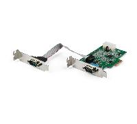 StarTech Tarjeta PCIe Serie PEX2S953LP – 2 puertos RS232, UART 16950, perfil bajo, Windows y Linux