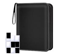 Card Binder, Trading Card Storage Binder With 50 Removable Sleeves, Zippered Photocard Holder Organizer, Perfect For Sports Football Soccer Collectible Albums, 10.83x2.17x13.19 In