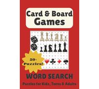 Card & Board Games Word Search Puzzle Book: With Easy to Read Print about Card Games, Board Games, Classic Games and More | 6x9 inches, 110 pages | ... Gift for Vacations, Holidays, and Free Times