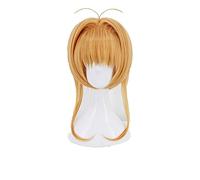 Card Captor KINOMOTO SAKURA Cosplay Wig Brown Blonde Halloween Costume Synthetic Hair Wigs For Women OneSize blonde