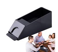 Card Croupier - Titular de , Distribuidor de Juegos | de Venta de Drogas de acrílico Negro con Flujo de Cartas Suave, Juego de Entretenimiento para el Juego de Juego Reutilizable shuffler para