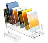 Card Display Stand, 12 Tier Acrylic Card Rack, Greeting Card Organizer, Postcard Holder, Acrylic Card Display Stand, Vendors Display Stand,Portable Bookmark Display, Sticker Display Stand,