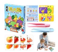 Card Games Kids, Quick-Thinking Game Cards, 1.38x1.38 Inches Size Competitive Paper Cards, Multiplayer Learning Activity, Ideal for Girls Boys Family Fun Use, Colorfuls