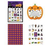 Card Games Set, 24 Player Travel Pack, Tabletop Gathering Play Toy, Festive Bingo Game Set, For Family Camping Vacation Classroom School Social Halloween Home Use, 17.78x12.7cm
