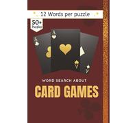 Card Games Word Search: The Card Player’s Word Search: 50+ Puzzles for Tabletop Fans | 110-Page Gift Book