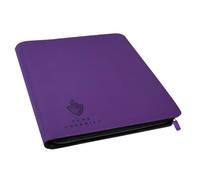 Card Guardian - Carpeta de 12 bolsillos con cremallera para 480 tarjetas, bolsillos laterales para juegos de cartas coleccionables TCG (morado)