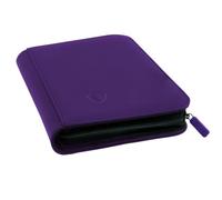 Card Guardian - Carpeta premium de 4 bolsillos | Cremallera | Espacio para 160 tarjetas | Compatible con tarjetas deportivas Magic, Yugioh, (morado)