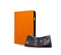 Card Guardian - Carpeta premium de 9 bolsillos con cremallera para 360 tarjetas, juegos de cartas coleccionables TCG (naranja), carpeta de tarjetas perfecta para tarjetas Yugioh MTG, carpeta de