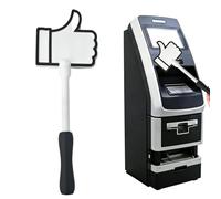 Card Holder - Wand Contactless Payment Stick | 3D Printed Thumb Up Tap to Pay Accessory Lightweight Secure Grip Novelty Gadget for Shopping Store, Restaurant, Party or Prank Use