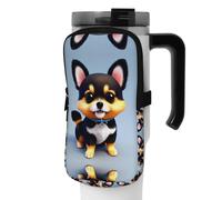 Card Love Fancy Puppy - Bolsa de accesorios para botella deportiva con correa de transporte de agua, bolsa de bolsillo para teléfono para caminar, senderismo y gimnasio, Black, S, Tarjetero