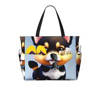 Card Love Fancy Puppy - Bolsa de viaje multifuncional para playa, con múltiples bolsillos, diseño de moda, adecuada para varios lugares al aire libre