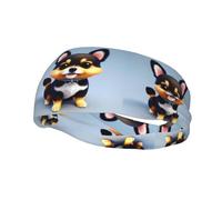 Card Love Fancy Puppy - Diadema deportiva elegante que absorbe el sudor, perfecta para hombres y mujeres, fitness, correr y yoga.