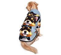 Card Love Fancy Puppy - Sudadera con capucha para perro, talla 2XL, cálida y ligera, adecuada para que las mascotas lo usen en otoño e invierno