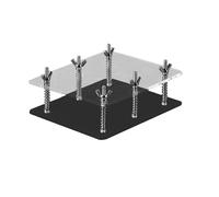 Card Press Tool, Acrylic Flatten Device, Clear Card Corrector, Portable Press System, Crystal Cards for Collectible Cards Protection Storage Display Care Grading Preparation Use