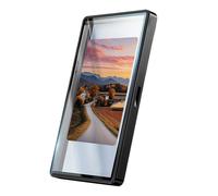 Card Protector Case, Magnetic Holder Sleeve, Stackable UV Shield, Clear Display Design, Snap-Closure Feature, Ideal for Trading Cards and Tournament Collections, 5.51X3.35X0.39in