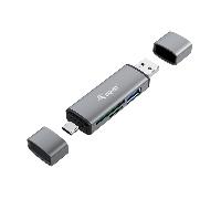 Equip Lector de Tarjetas Externo USB 3.0 Doble Conexión USB/USB-C