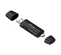 CARD READER EXTERNO EQUIP USB 3.2 DOBLE CONEXION USB-A & USB-C SD TF 245462