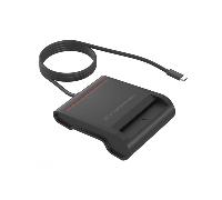 Lector de tarjeta inteligente Conceptronic SCR01BC USB Tipo C cable 0,9 m negro