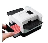 Card Shuffle Machine - Rechargeable Electric Card for 2 Decks 12.8x12.2x8.2cm USB Powered Automatic Shuffling Device | Household Çard Accessory for Camping Gathering Family