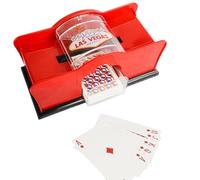 Card Shuffler Manual - Herramienta Manual De Póker con Mango De Manivela Suave, Máquina De Negociación De Cartas para Rummy | Juego De Cartas Compactos Shuffler para Entretenimiento En Casa, Uso De