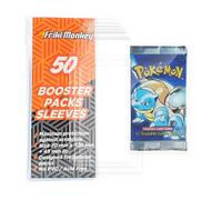 Card Sleeves para Booster Packs de Pokémon, funda para sobre, Fundas de Tamaño 70 x 120mm, Protector de Sobre, Pack de 50