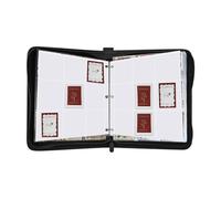 Card Storage Binder, Baseball Collection Album, Pu 9 Pocket Folder, Durabled Double Sided Sleevescard Capacity for Trading, Offices, Travel, Game Night Use, 9.65x7.09x9.65 Inches