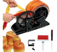 Carda de tambor de madera, mezcla rápida de colores y mezcla de fibras, cardadora de lana con manivela for peinar, eliminar impurezas y hacer proyectos de fieltro