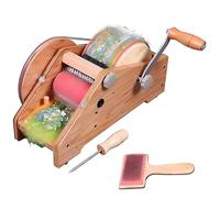 Cardador de tambor para lana, 315 mm de diámetro con espacio ajustable para rodillo, incluye punzón y cepillo, ideal para creación artística de fieltro de lana