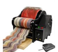 Cardadora de lana,Cardadora eléctrica de tambor de fieltro de lana for manualidades,Velocidad ajustable hacia adelante y hacia atrás,Mezcla rápida de colores,Peinado,hilado
