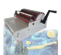 Cardadora De Tambor De Alta Resistencia, Máquina Manual para Cardar Lana con Rueda De Cambio De Velocidad De Aleación De Aluminio, Densidad De Agujas: 90 TPI, Manualidades