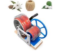 Cardadora De Tambor De Lana Con Manivela, Tabla De Madera Para Mezclar Lana Y Eliminar Impurezas, Agilizando La Mezcla Y El Peinado. Herramienta De Cardado Manual.,Pink