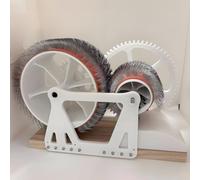 Cardadora manual, cardadora de tambor para fieltro de lana, elimina impurezas de la fibra, mezcla de colores rápida, peinado e hilado, rueda mezcladora de lana para aficionados a las manualidades.