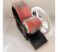 Cardadora manual, cardadora de tambor para fieltro de lana, elimina impurezas de la fibra, mezcla de colores rápida, peinado e hilado, rueda mezcladora de lana para aficionados a las manualidades.