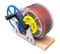 Cardadora Manual de Lana, cardadora de Tambor con manivela para Mezclar Colores, peinar e hilar rápidamente, máquina para Hacer Fieltro de Lana DIY, Ideal para Amantes de la artesanía.