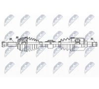 Semieje Eje delantero, derecha NPW-MS-049 NTY para MITSUBISHI LANCER VII