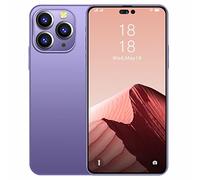 Cardán para Teléfono Inteligente con Soporte para Micrófono I14 Smartphone Android de Pantalla de 6,5 Pulgadas 6GRAM + 128GROM Funda Impermeable para Teléfono 13 Pro MAX (Purple, One Size)