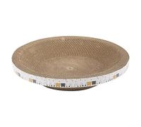 Cardboard Cat Scratcher - Circular Scratching Bed, Thick Compressed Paper Claw Maintenance Area, Curl Resting Space, Pet Activity Furnishing, Entertainment Retreat For Indoor Cats Playtime