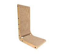 Cardboard Cat Scratcher, L Shaped Cat, Scratch Board, 15.35x10.24x23.62 Inches, Vertical Wall Mounted Relaxation Pad for Indoor Cats and Small Pets, Furniture Alternative