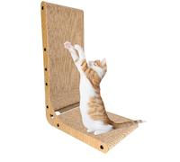 Cardboard Cat Scratcher | Vertical Cat Scratcher | Wall-Mount Cat Scratcher | Cat Scratcher Supplies | L-Shape Scratching Board | Cats Relaxation Scratchers for Indoor Cats Small Pets Supplies
